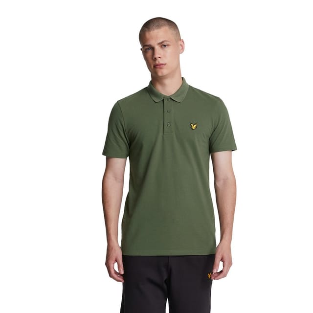 Lyle & Scott Lyle & Scott Men's Short-Sleeved Sports Polo Shirt in Dark Olive - 3