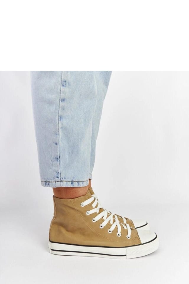 Love Lace Love Lace Women's Efren High Top Sneakers Lace Up Synthetic Comfort in Brown - 3