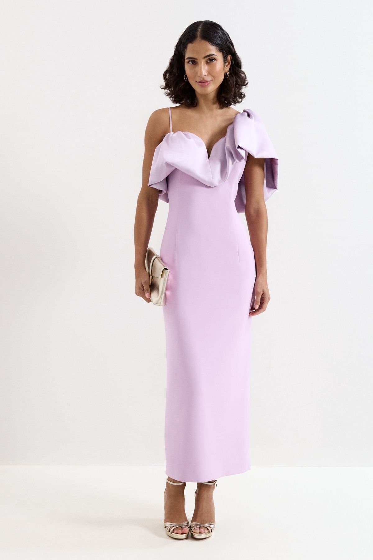 Phase Eight Phase Eight Women's Onessa Midi Dress in Pale Lilac
