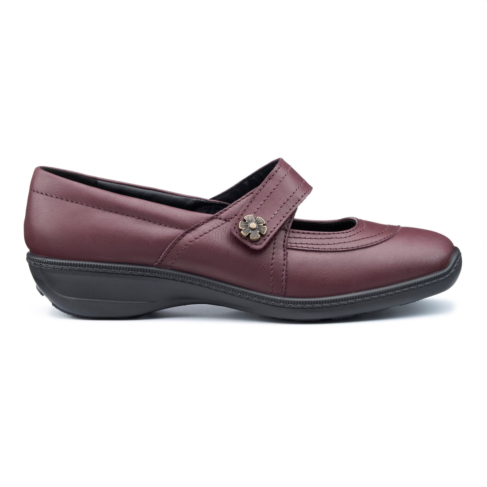 Hotter Hotter Women's Wide Fit 'Charity' Shoes in Maroon
