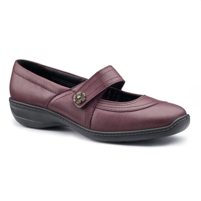Hotter Hotter Women's Wide Fit 'Charity' Shoes in Maroon - 2