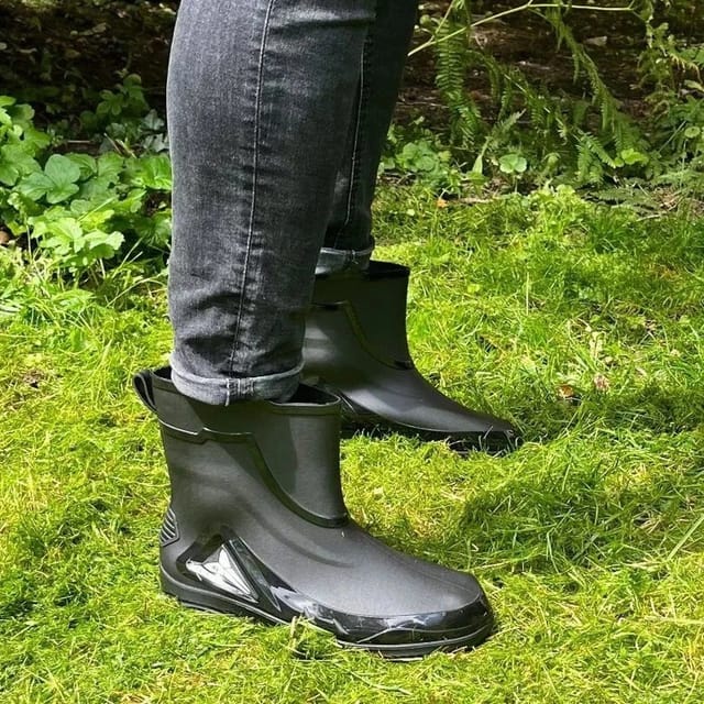 SPETLEK SPETLEK Men's Wellies Shoes Wellington Ankle Short Boots 44 in Black - 3