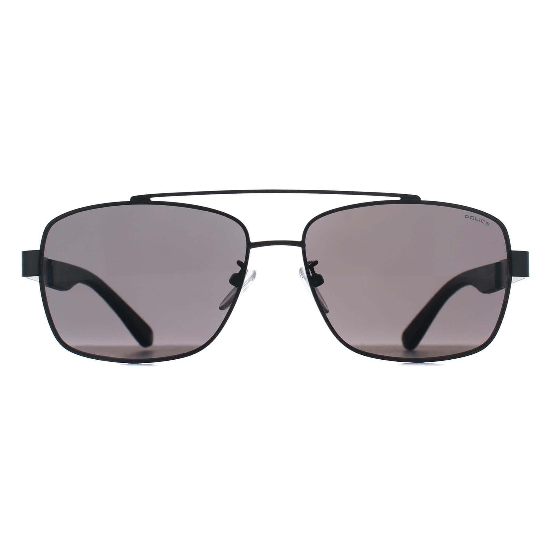 Police Police Men's Rectangle Gunmetal Smoke Grey SPLE87