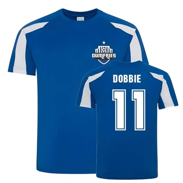 QoS QoS Men's Stephen Dobbie Queen Of The South Sports Training Jersey in Blue - 2