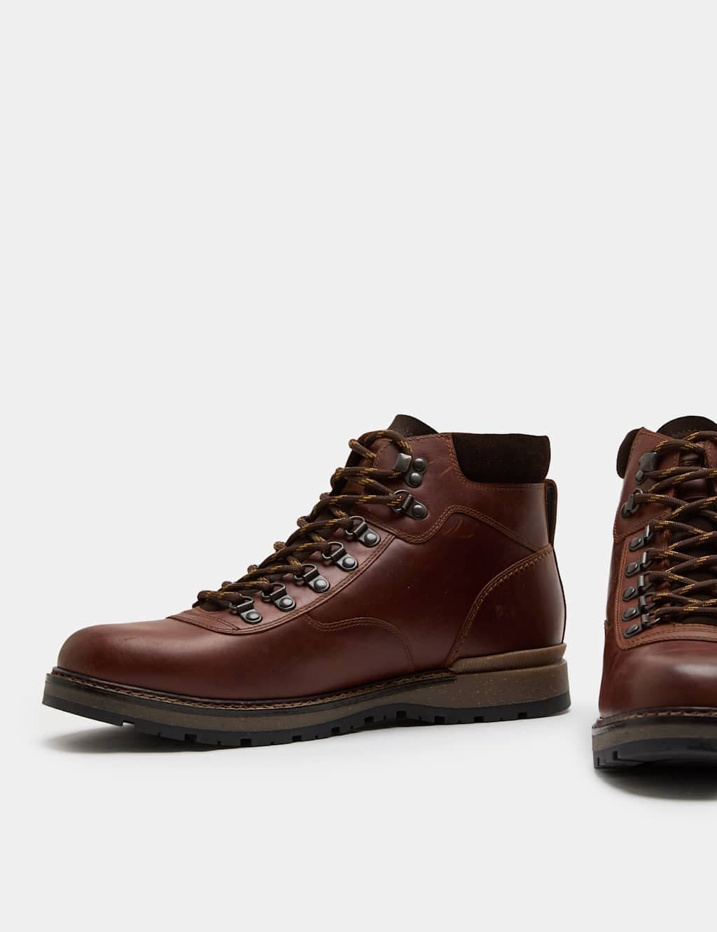 Marks & Spencer M&S Leather Waterproof Hiker Boots Tan