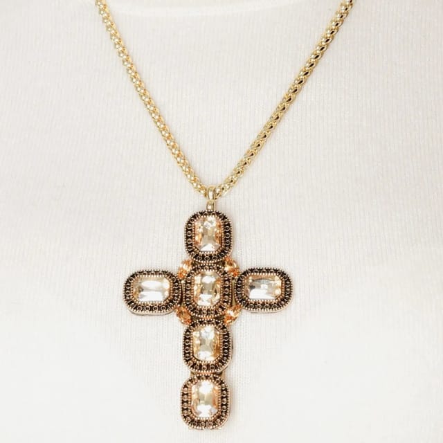 Addicted 2 Addicted 2 Women's Artemide Gold Plated Necklace With Gold Crystals - 2