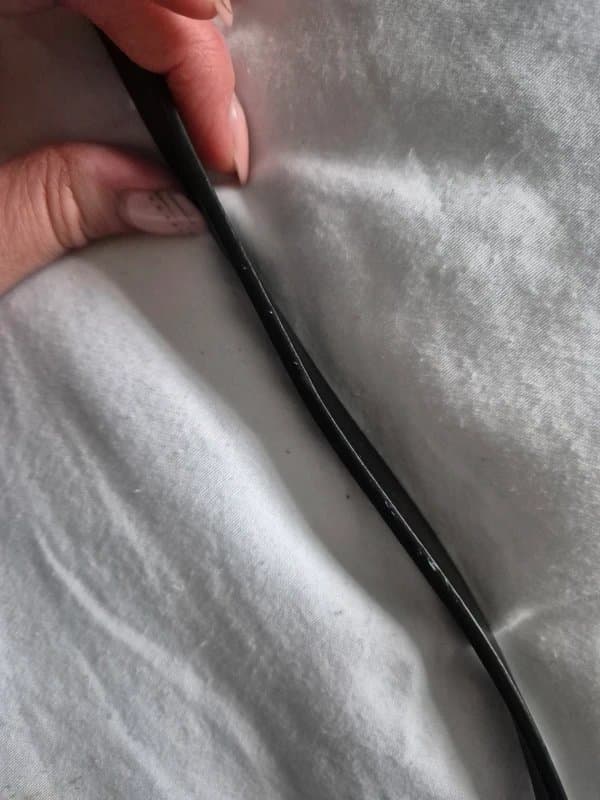 ASOS Narrow black faux leather belt