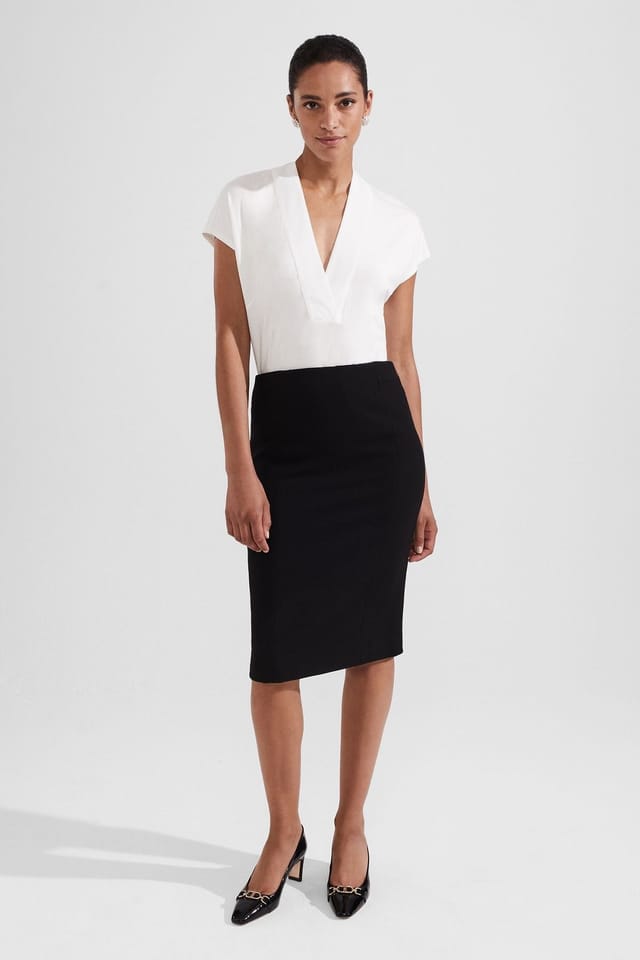 Hobbs London Hobbs London Women's Charley Pencil Skirt in Black - 3