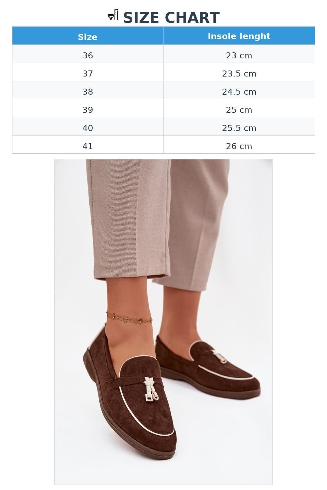 Love Lace Love Lace Women's Stylish Suede Loafers with Flat Heel & Round Toe Comfort in Brown - 4