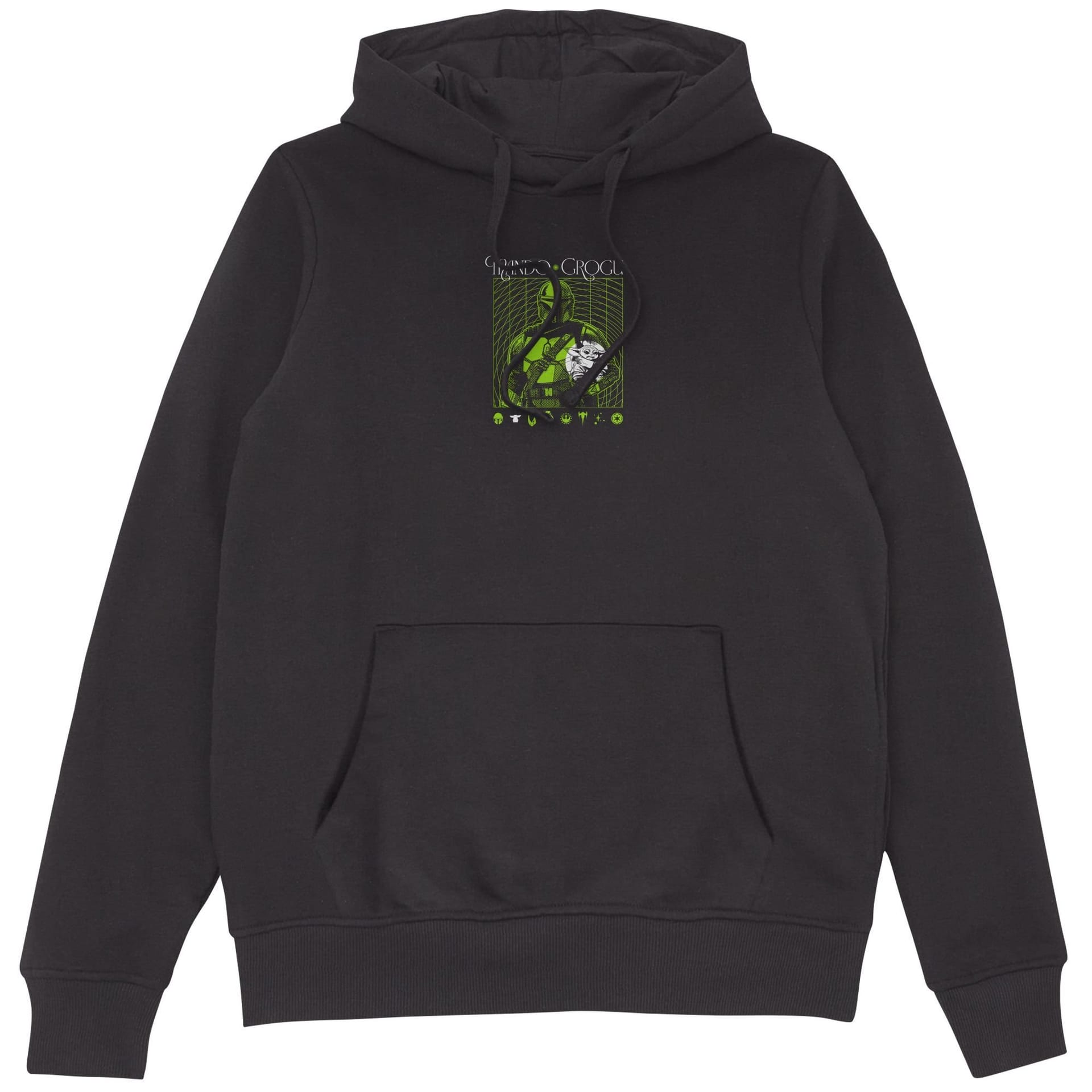 Star Wars The Mandalorian Men's Mando & Grogu Hoodie - Black