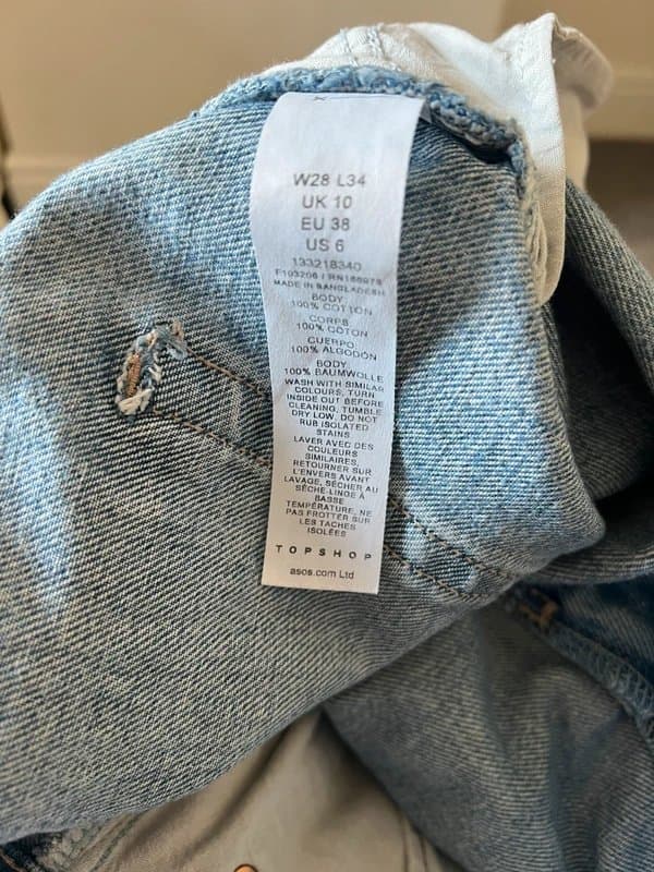 Topshop Topshop ‘Mom’ style jeans SIZE 10