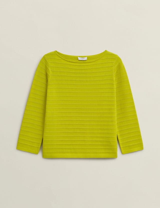 Hobbs London Hobbs London Women's Nellie Textured Knit Jumper in Lime - 2