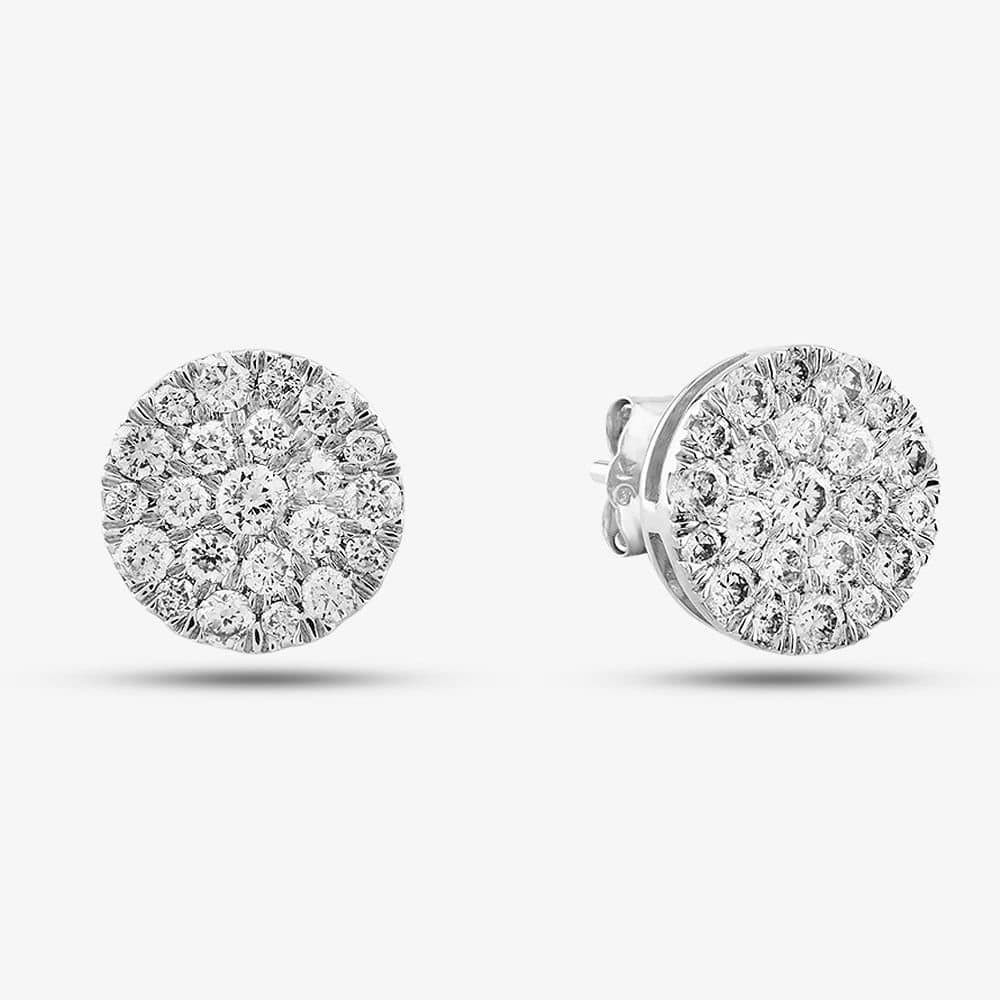 T.H.Baker T.H.Baker 9ct White Gold Diamond Stud Earrings