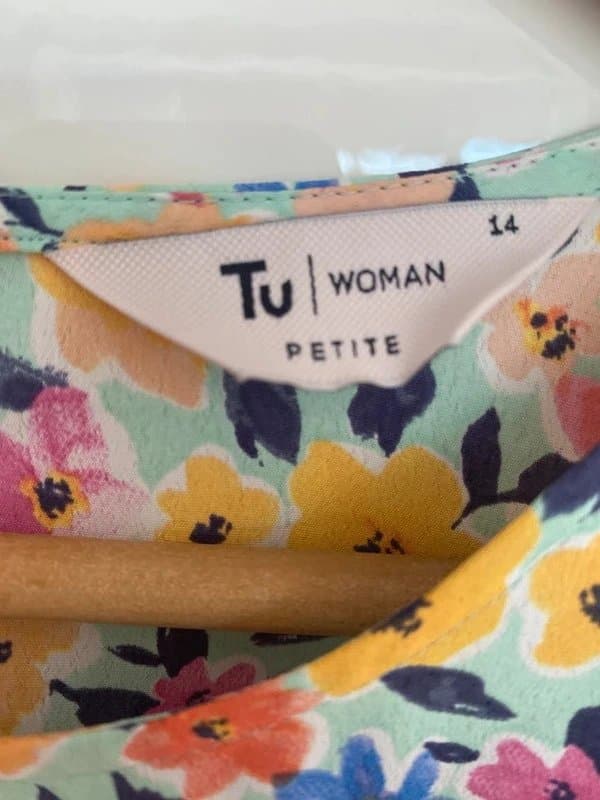 TU Woman Petite Floral Dress – Size 14