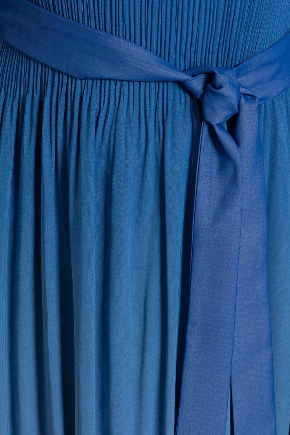 Klass. Klass. Women's Sleeveless Pleated Ombre Dress in Blue - 4