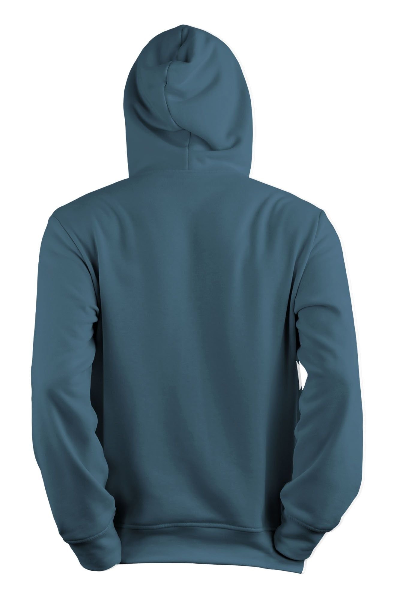 Bad Zebedee Bad Zebedee Men's Line Drawing Skier Hoodie in Blue - 3