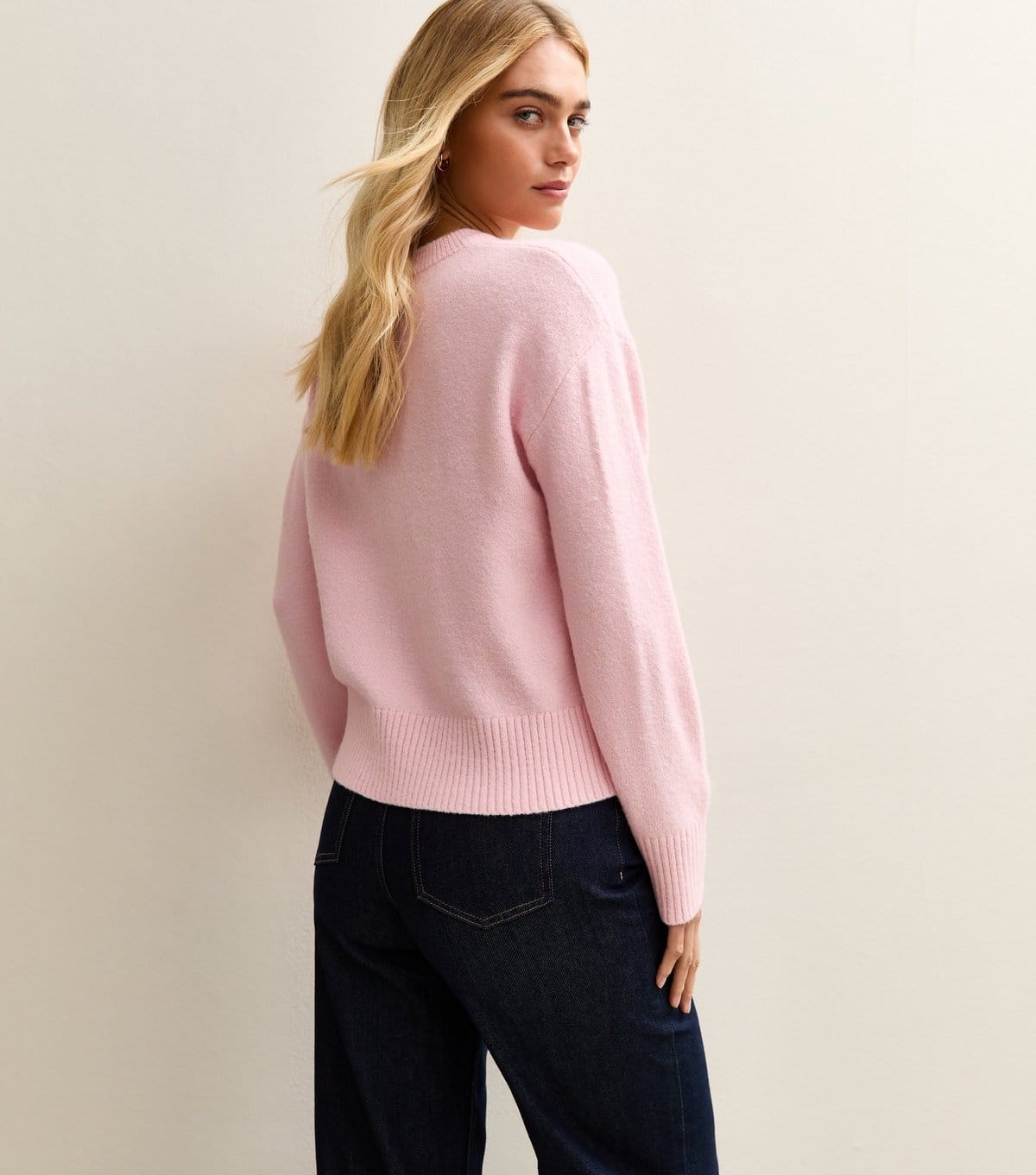 New Look Women's Bright Pink Crew Neck Jumper New Look - 4