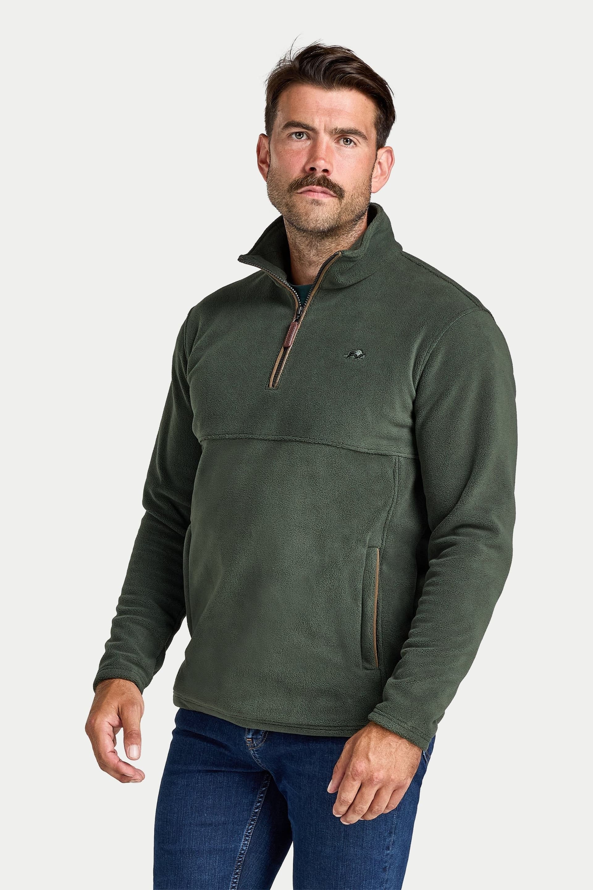 raging bull Raging Bull Men's Quarter Neck Classic Fleece in Khaki