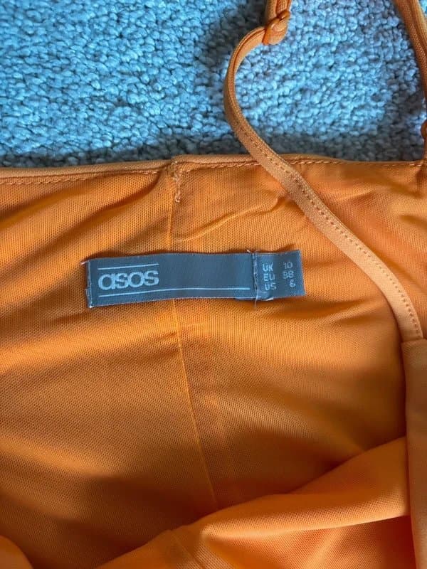 ASOS ASOS- Orange cami slip dress