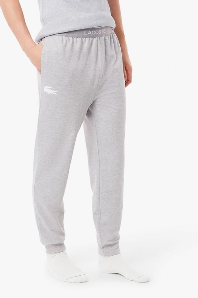 Lacoste Lacoste Men's Cuffed Pyjama Bottoms Grey - 2