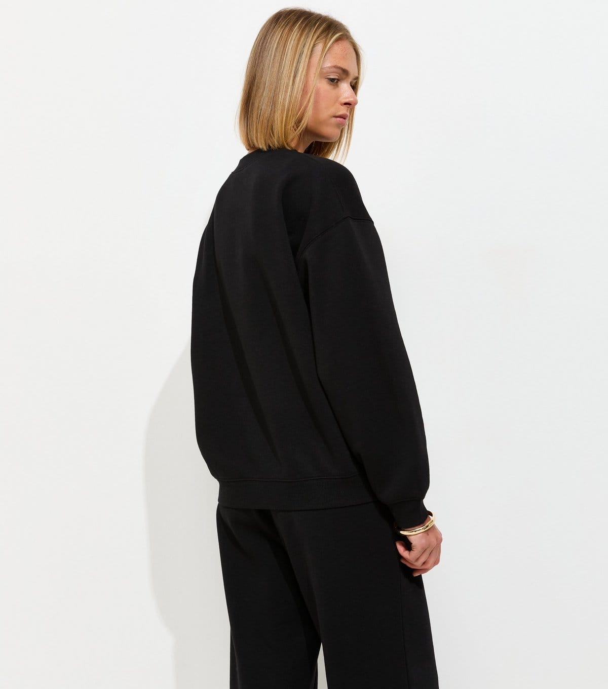 New Look Women's Black Cotton Rich Relaxed Sweatshirt New Look - 4