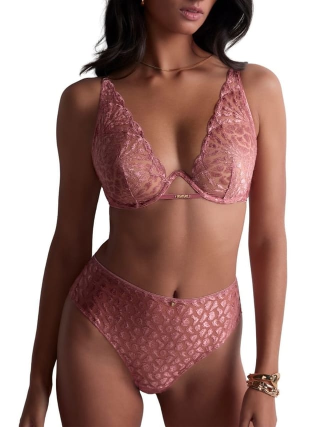 Aubade Aubade Women's Crazy In Love High Waist Brief in Pink - 3