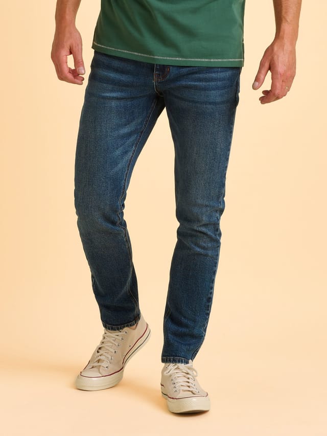 Brakeburn Brakeburn Men's Beeford Denim Trouser in Blue - 2