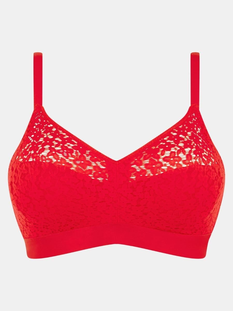 Chantelle Chantelle Women's Easy Feel Norah Wirefree Support Bra in Red - 4