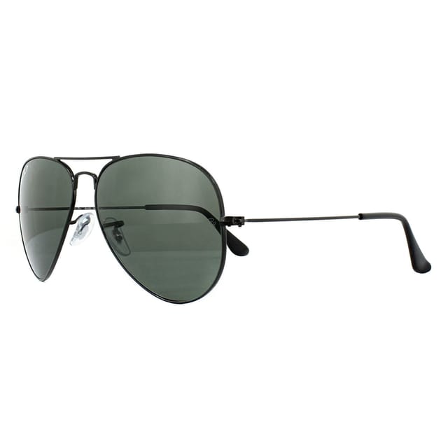 Ray-Ban Ray-Ban Men's Aviator Black Green Polarized Aviator 3025 Sunglasses - 2
