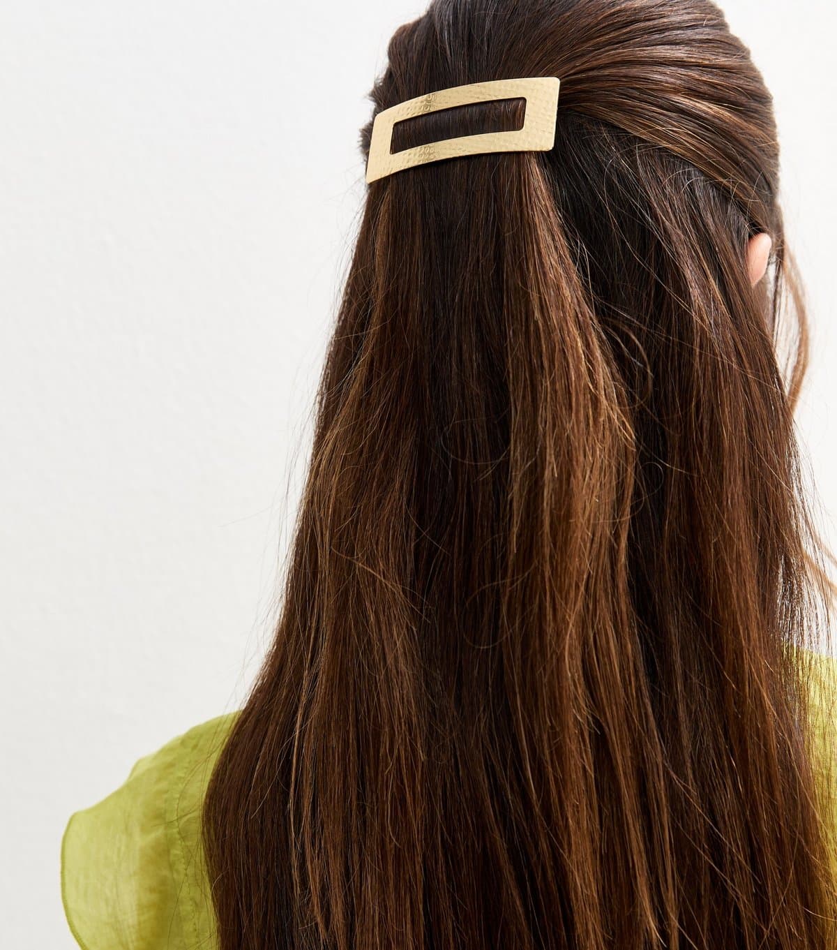 New Look Gold Tone Textured Rectangular Hair Slide New Look