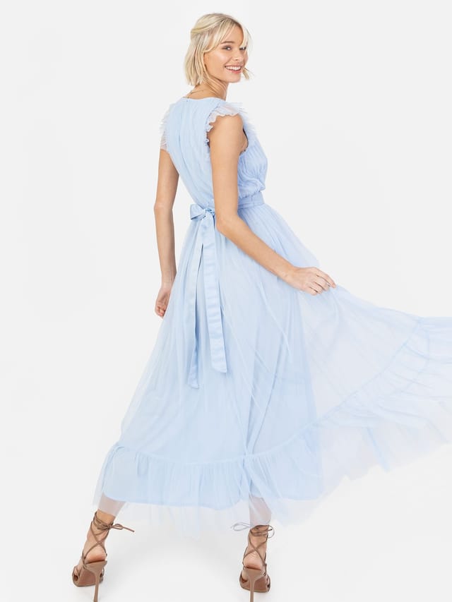 Anaya with Love Anaya with Love Women's Recycled Midaxi Dress in Light Blue - 3