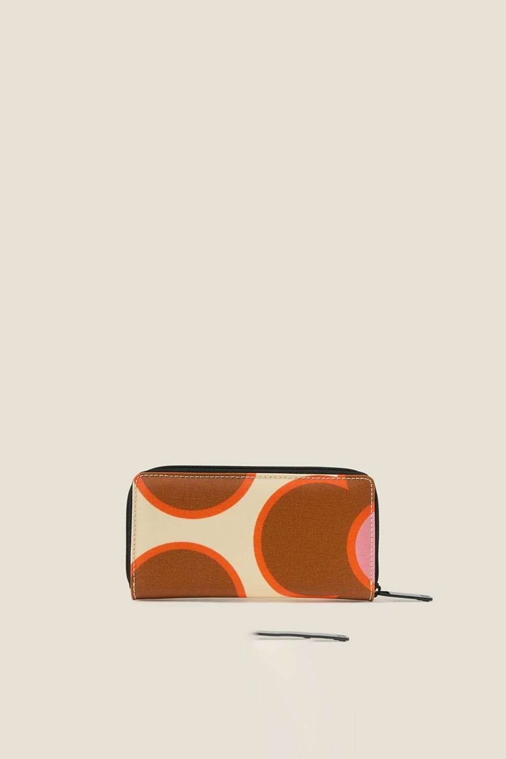 Orla Kiely Orla Kiely Women's Forget Me Not Wallet - Flower Spot Persimmon in Brown - 4