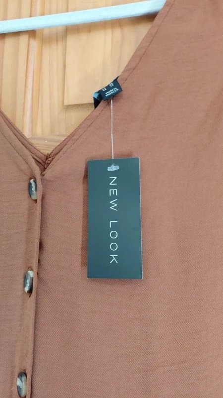 New Look New look caramel button front dungarees jumpsuit 16