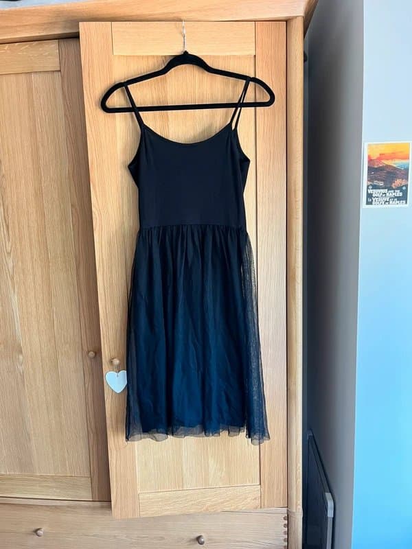 Topshop Topshop black tulle dress
