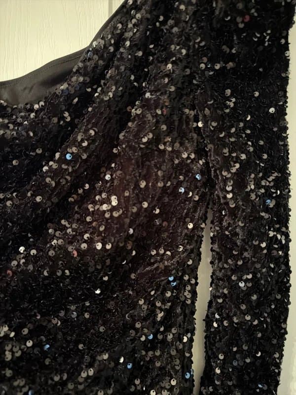 ASOS ASOS Luxe - black sequin evening dress
