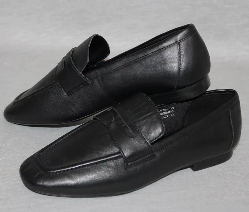 Marks & Spencer M&S Loafers Womens UK 5 Wide Fit Insolia Black Smart Shoes