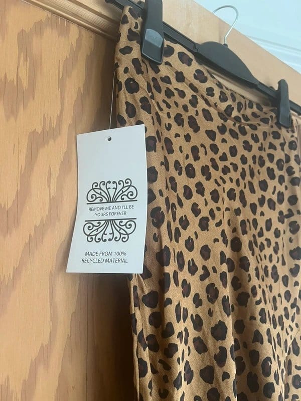 Never Fully Dressed Gold Satin Leopard Print Midi Skirt