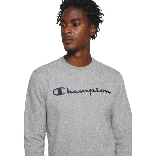 Champion Champion Men's Logo Regular Sweatshirt in Silver - 3