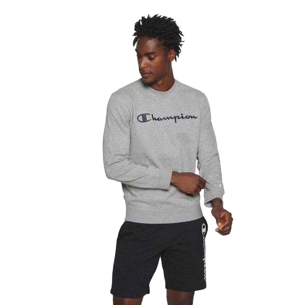 Champion Champion Men's Logo Regular Sweatshirt in Silver - 4
