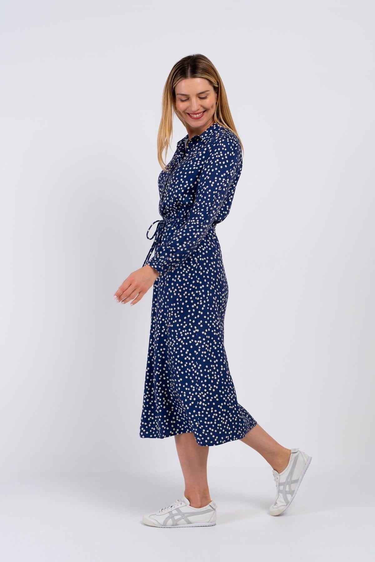 Kettlewell Kettlewell Women's Delilah Shirt Dress in Navy - 4