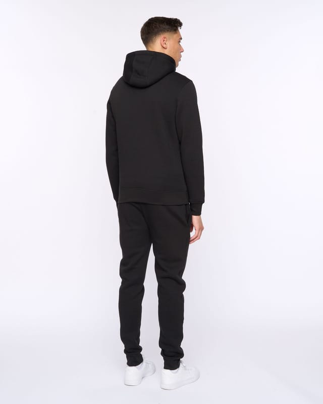Duck&Cover Duck&Cover Merchell Men's Premium Cotton-Rich Hoodie & Cuffed Jogger Two-Piece Set in Black - 2
