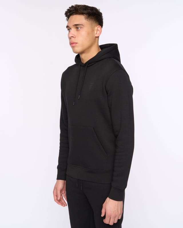 Duck&Cover Duck&Cover Merchell Men's Premium Cotton-Rich Hoodie & Cuffed Jogger Two-Piece Set in Black - 3
