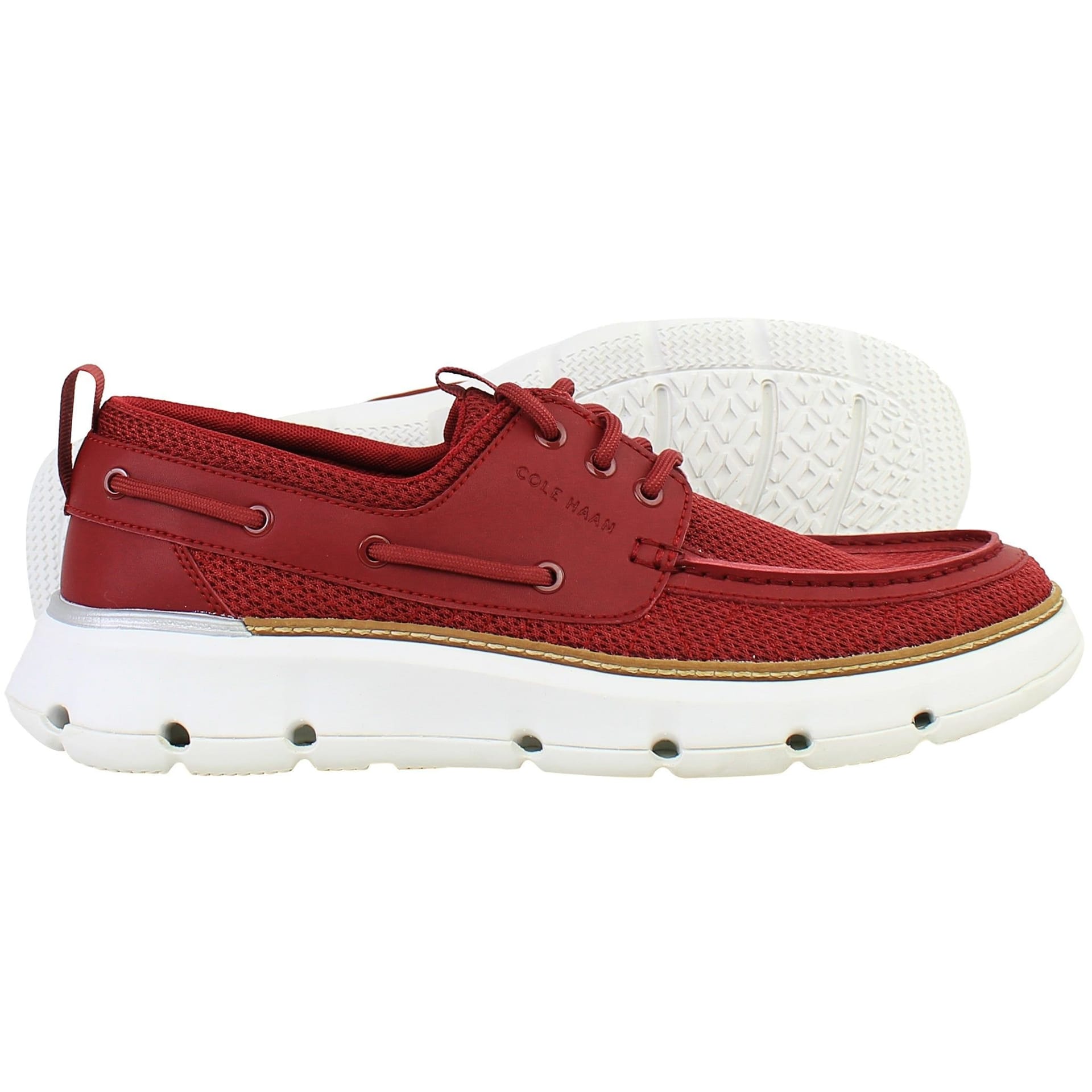Cole Haan Cole Haan Men's ZERØGRAND Regatta Red Boat Shoes - 4