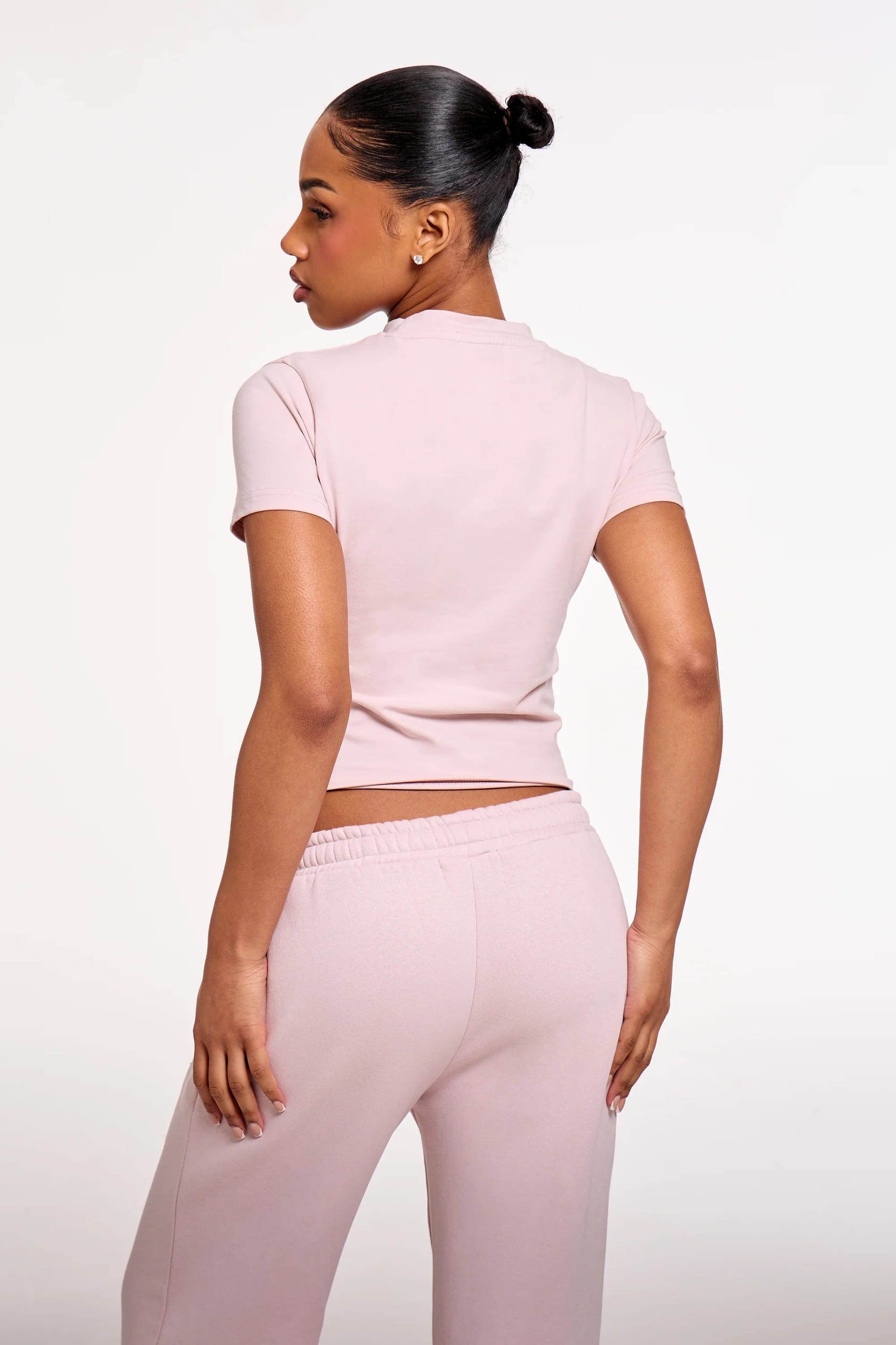 Kaiia Kaiia Chrome Logo Baby Tee Pale Dusty Lilac - 4