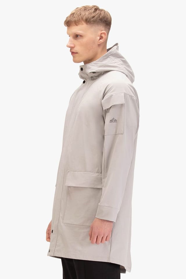 Luke 1977 Luke 1977 Men's Champorcher Longline Jacket in Light Grey - 3