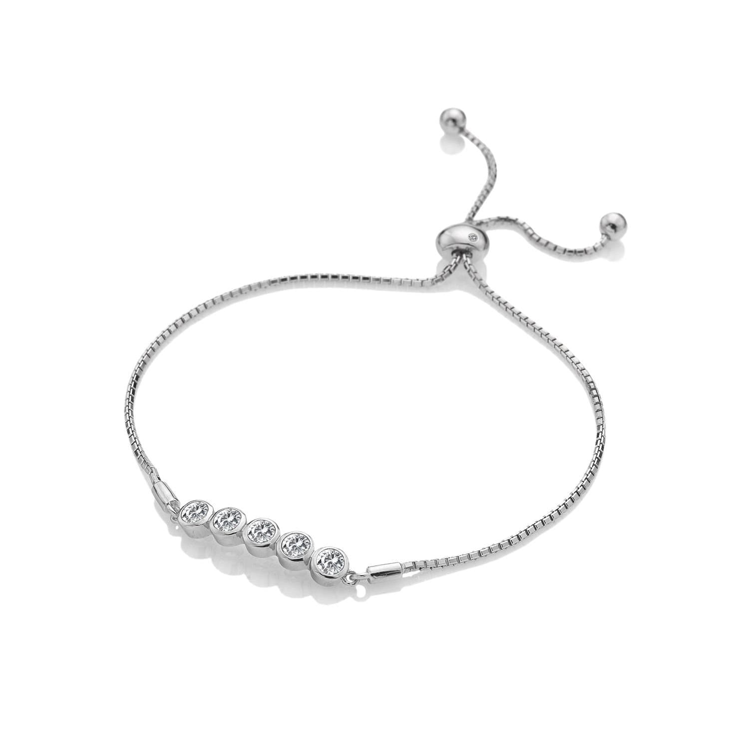 Hot Diamonds Hot Diamonds Women's Tender White Topaz Bracelet in Silver