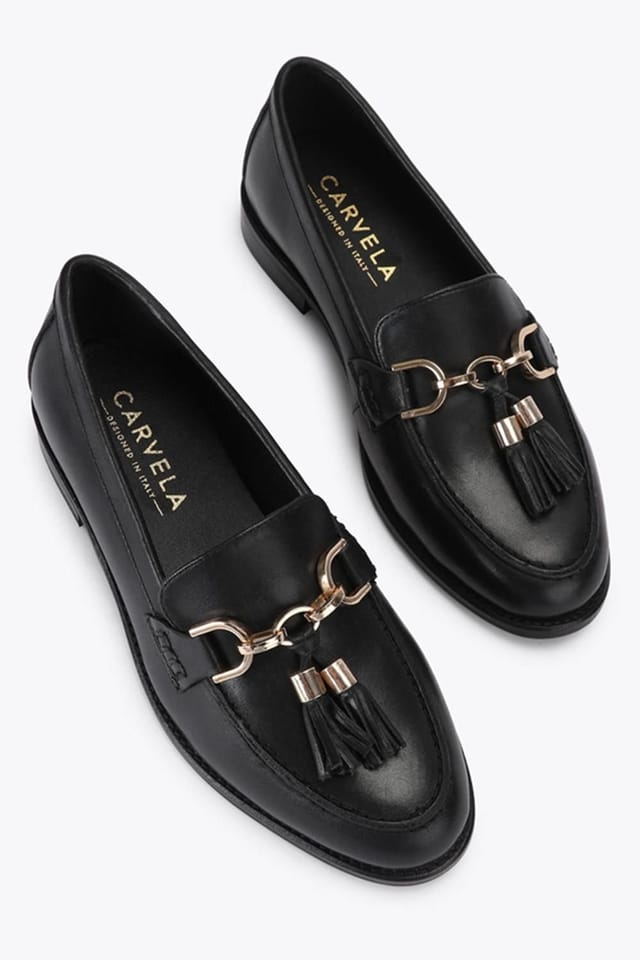Carvela Carvela Women's 'Loretta' Leather Flats in Black - 2