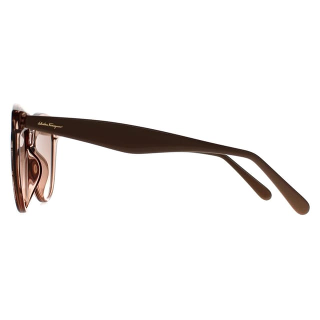 Salvatore Ferragamo Salvatore Ferragamo Women's Cat Eye Crystal Sand Rose Grey SF1073S in Beige - 3