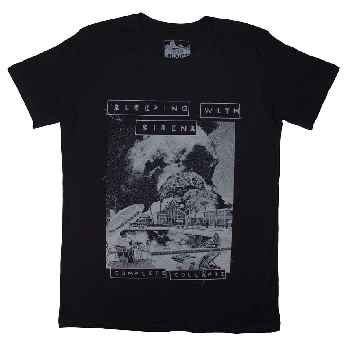 Sleeping with Sirens Sleeping with Sirens Men's Complete Collapse T-Shirt in Black - 1