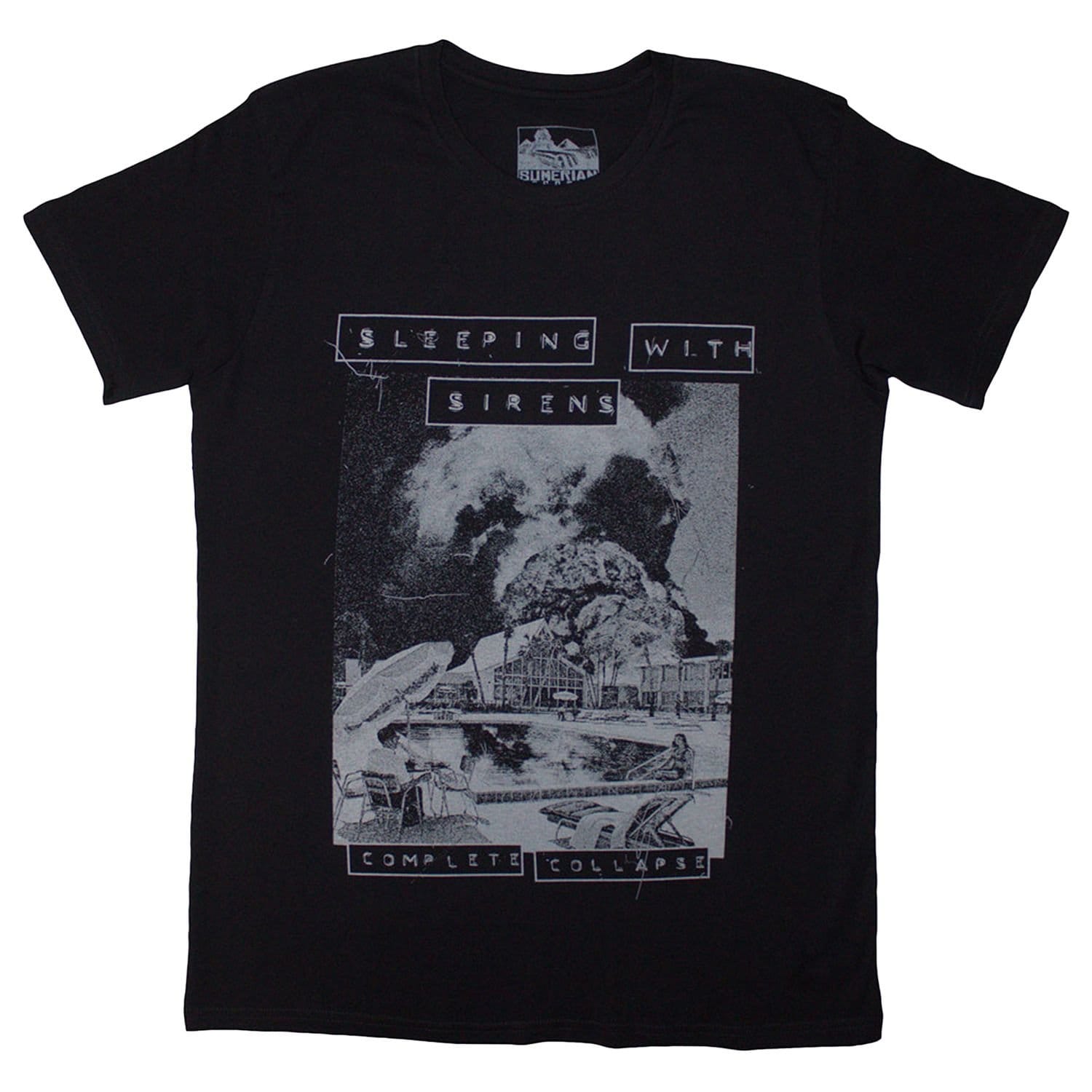 Sleeping with Sirens Men's Complete Collapse T-Shirt in Black
